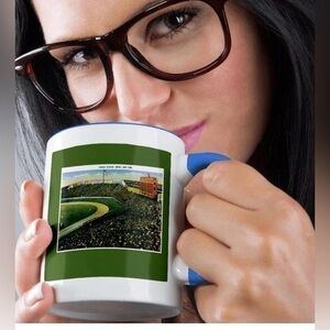 3dRose Yankee Stadium Bronx New York City coffee cup mug green white blue new